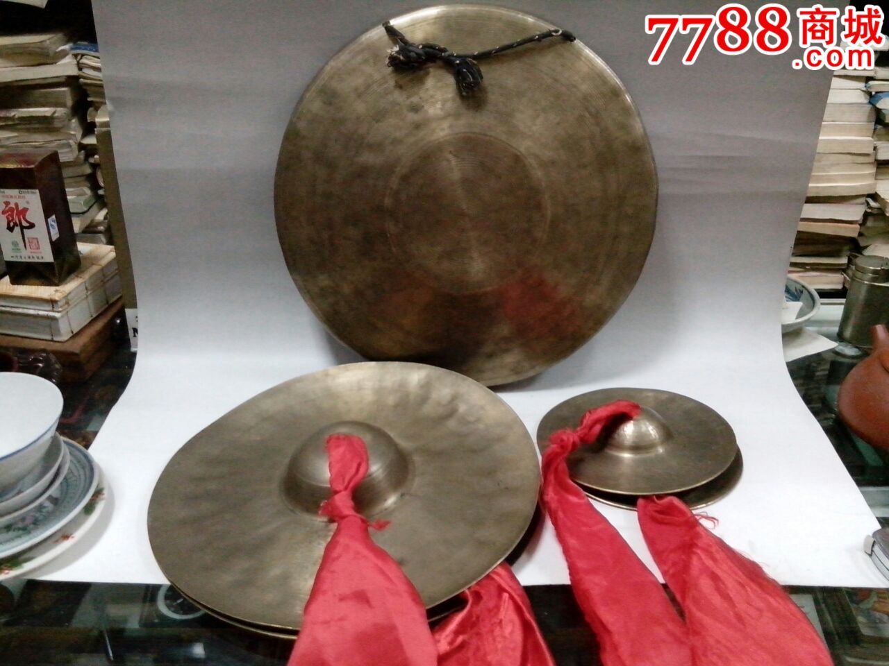 老铜锣.铜钹_锣/钹/镲_红涛收藏集市【7788收藏__收藏热线】