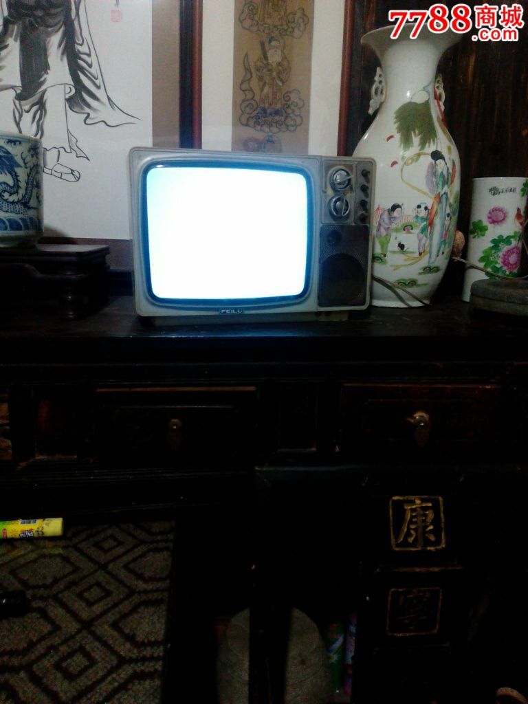 怀旧能看吉林飞鹿牌14英寸黑白电视机