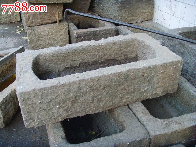 猪食槽子-价格:450元-se32872874-石盆/石槽-零售-7788工艺品