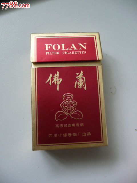 佛兰(焦中),烟标/烟盒,卡标,条码标,正常流通标,单标,嘴标84s,直式