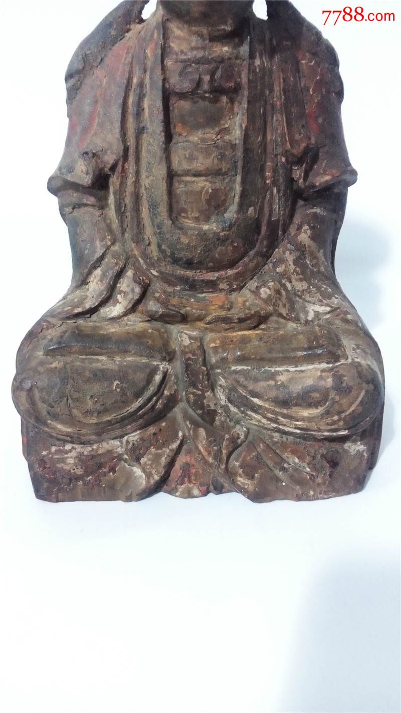 明代木雕观音佛像