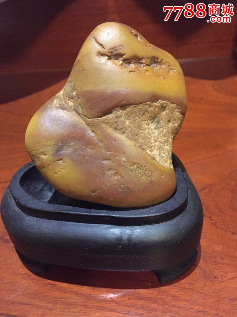 黄蜡石磨砂料石观赏石