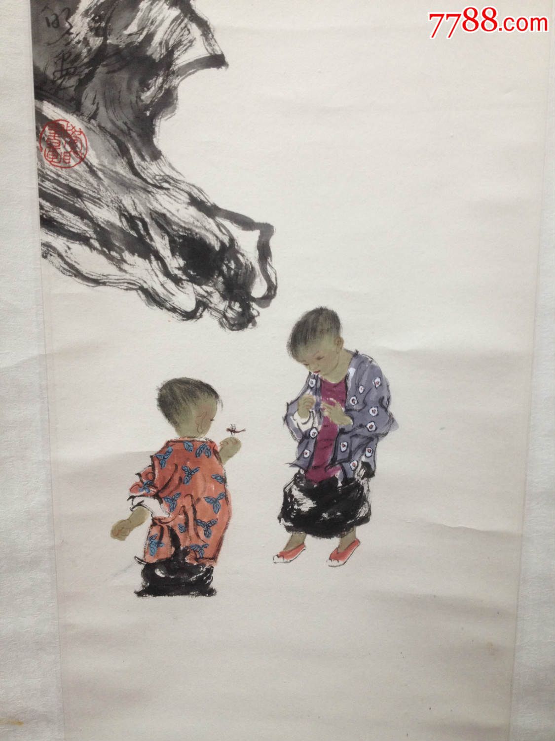 李学明童子人物画