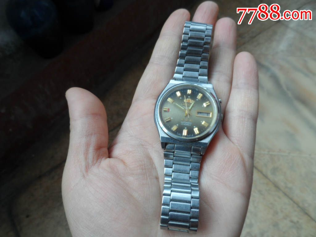 orient男式全自动老机械手表