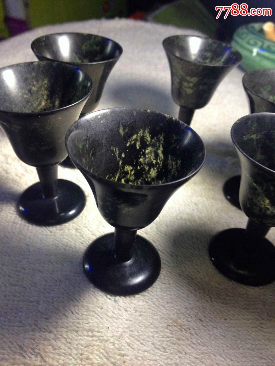 墨玉夜光酒杯6个全品