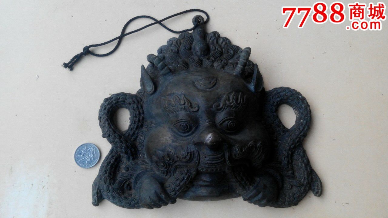 民国～镇宅神器～大型铜吞口