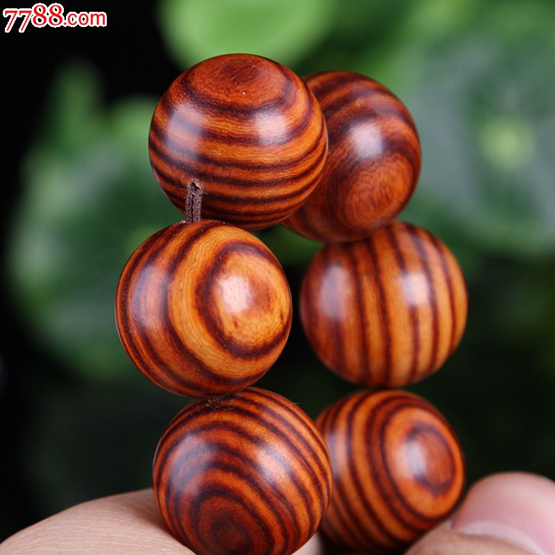 正宗赞比亚黄花梨手串似越南花梨手串花梨虎皮纹佛珠花梨25
