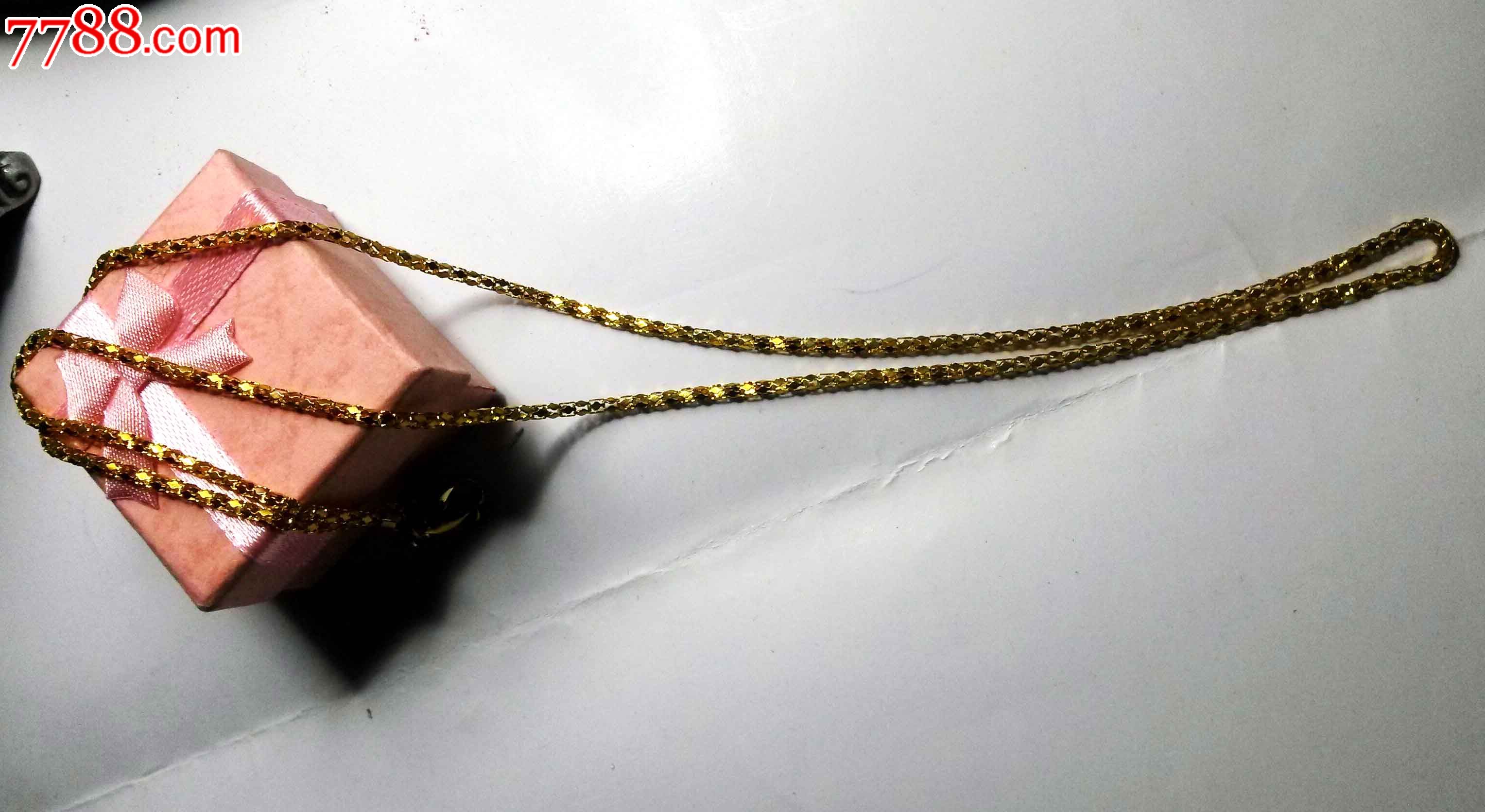 百搭镀黄金单链k金项链镀金仿金韩版品足金色加长女