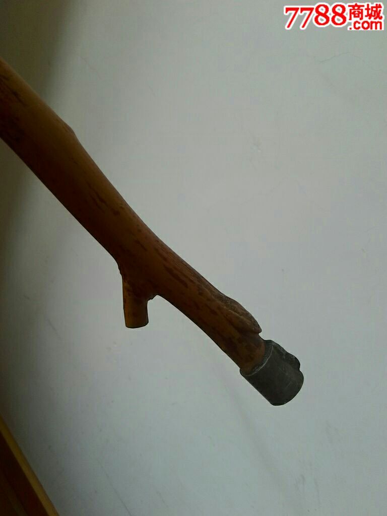 纯手工制作老榆木根老人手杖._木制拐杖_小宁葫芦艺术品【7788茶具】