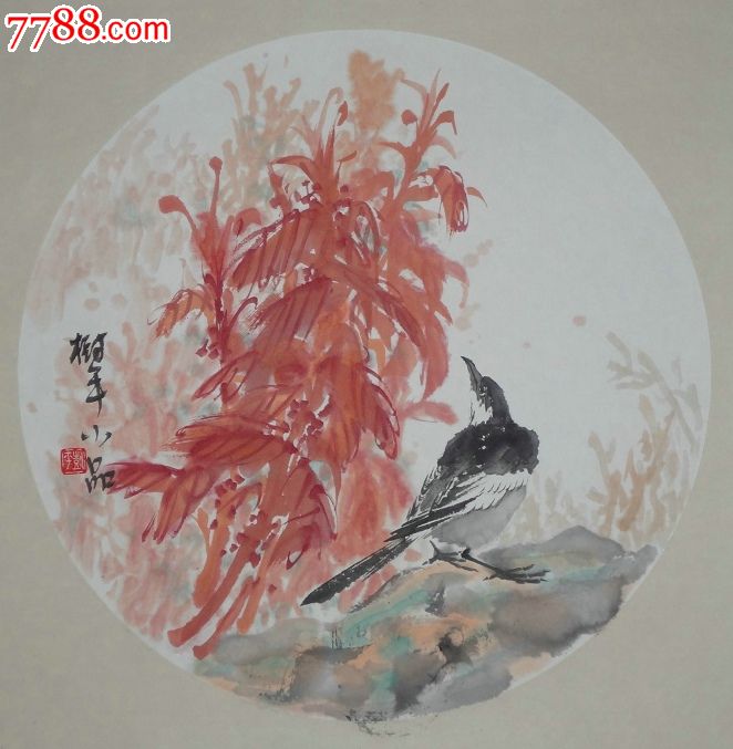 张淑平精品花鸟扇面小品