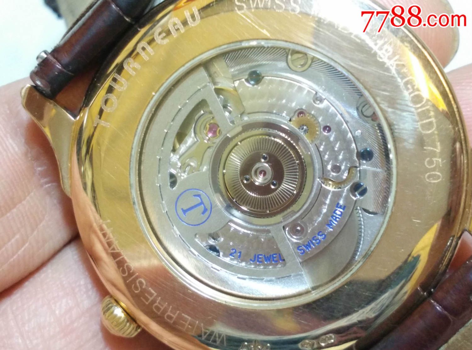 低售块收藏级新品18k玫瑰金的瑞士唐龙男表一块!十分难得!