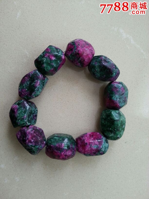 桃花石手链-价格:400元-se34377689-其他玉石/玉器