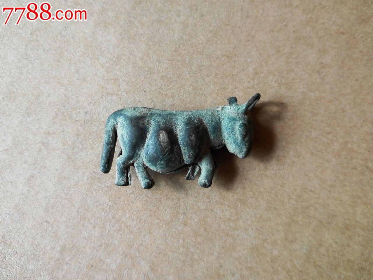 古玩杂项真品极其少见明代出土老铜牛古董文玩挂饰辟邪包老包真