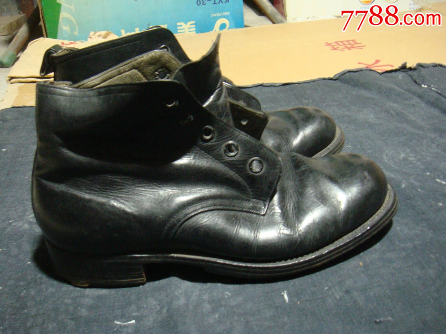 民国老牛皮鞋