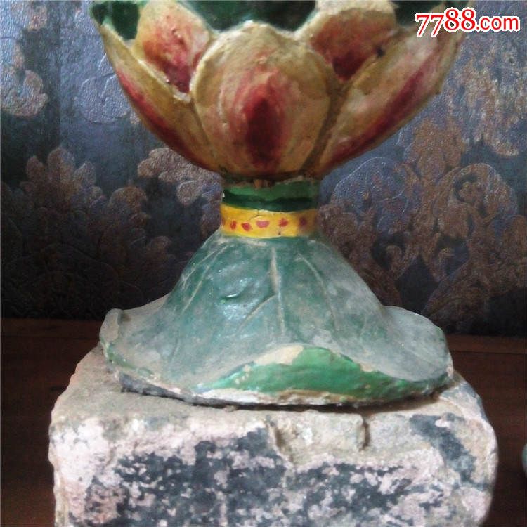 武当山店明代泥塑粉彩大慈大悲观世音菩萨