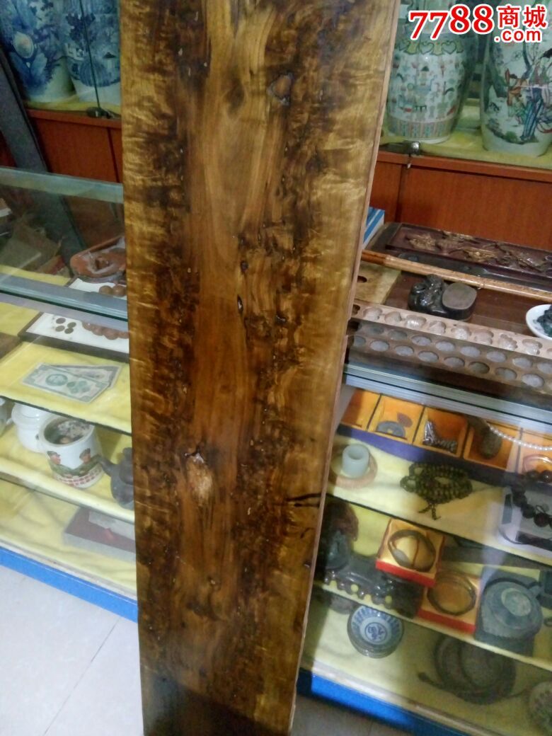 金丝楠木老花纹独板