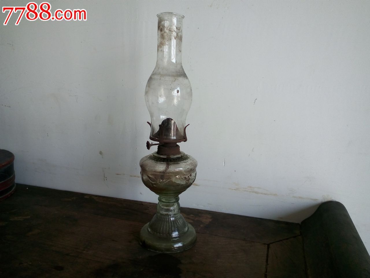 极其少见民国微型小油灯罩灯玻璃灯怀旧收藏影视道具完好包老