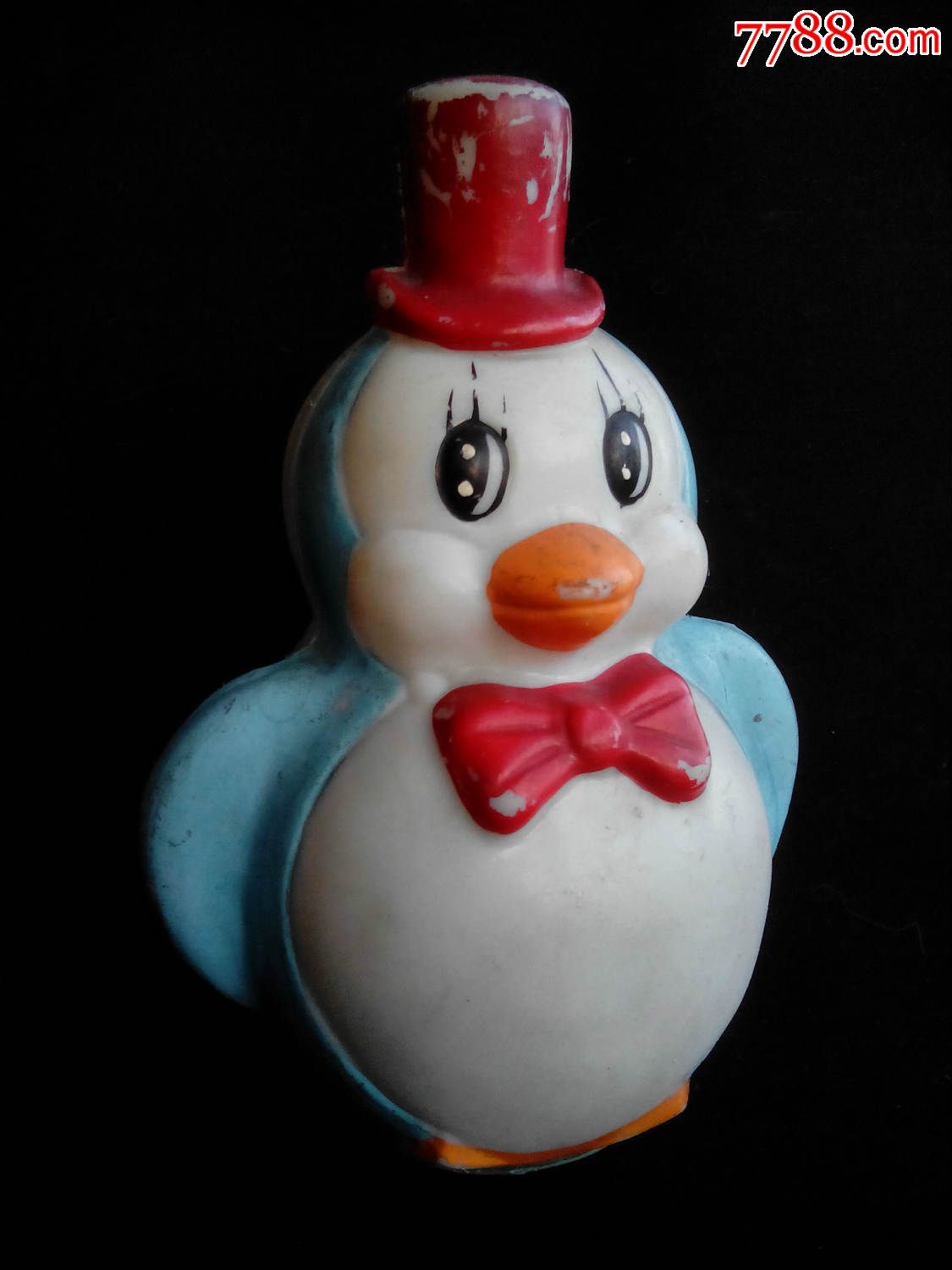 老玩具六七年代的小企鹅不倒翁