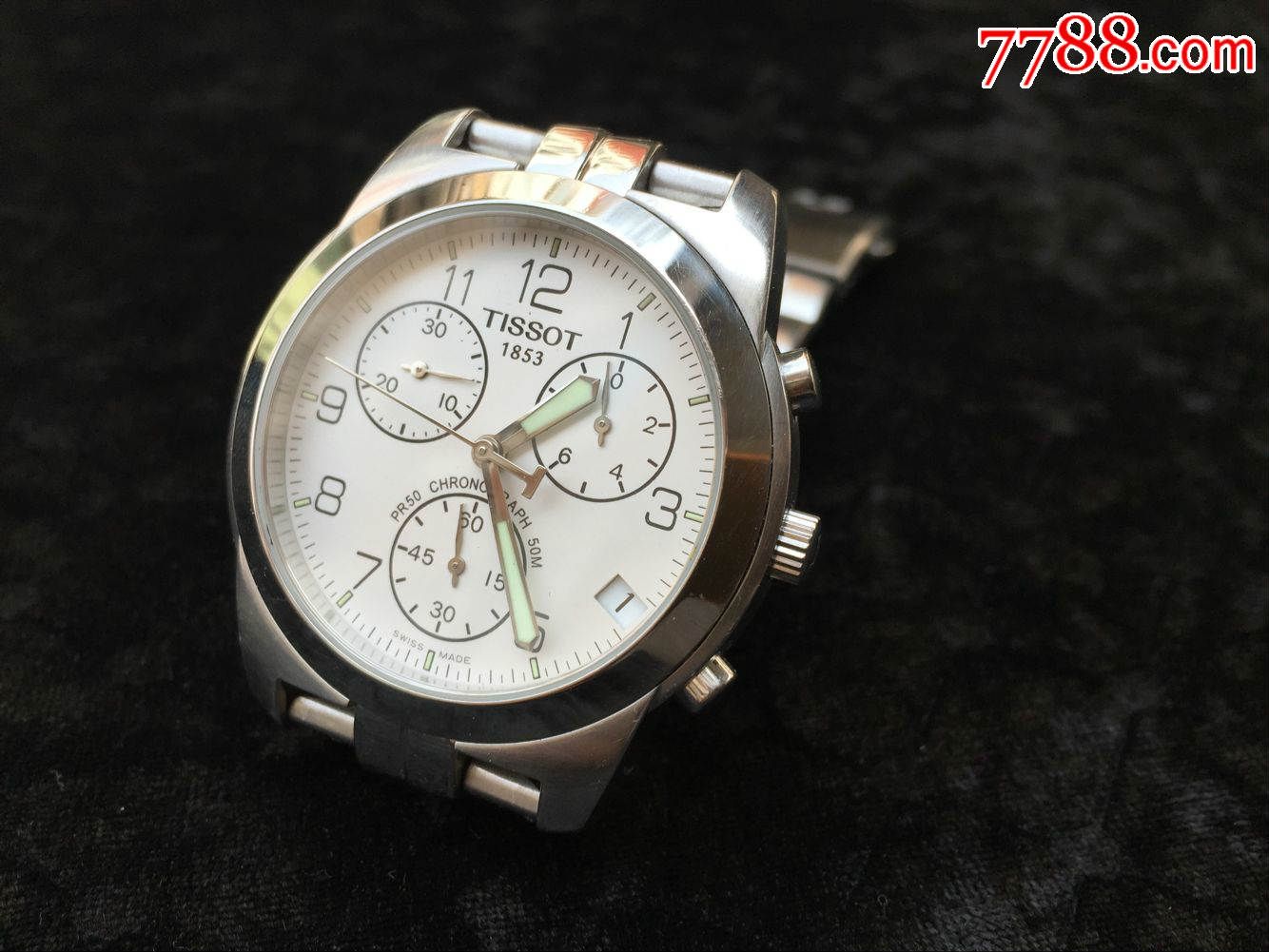 天梭pr50石英多功能计时男表t34.1.488.32