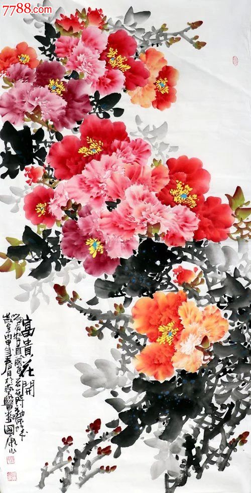 蒋国康·四尺精品牡丹2-6-价格:180元-se34957470-花鸟国画原作-零售