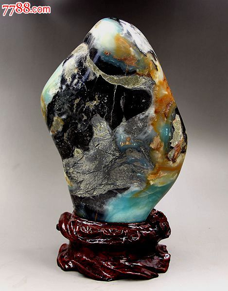 奇石头宝玉石原石标本矿物晶体贵州晴高纯度隆玉原石极品贵翠01