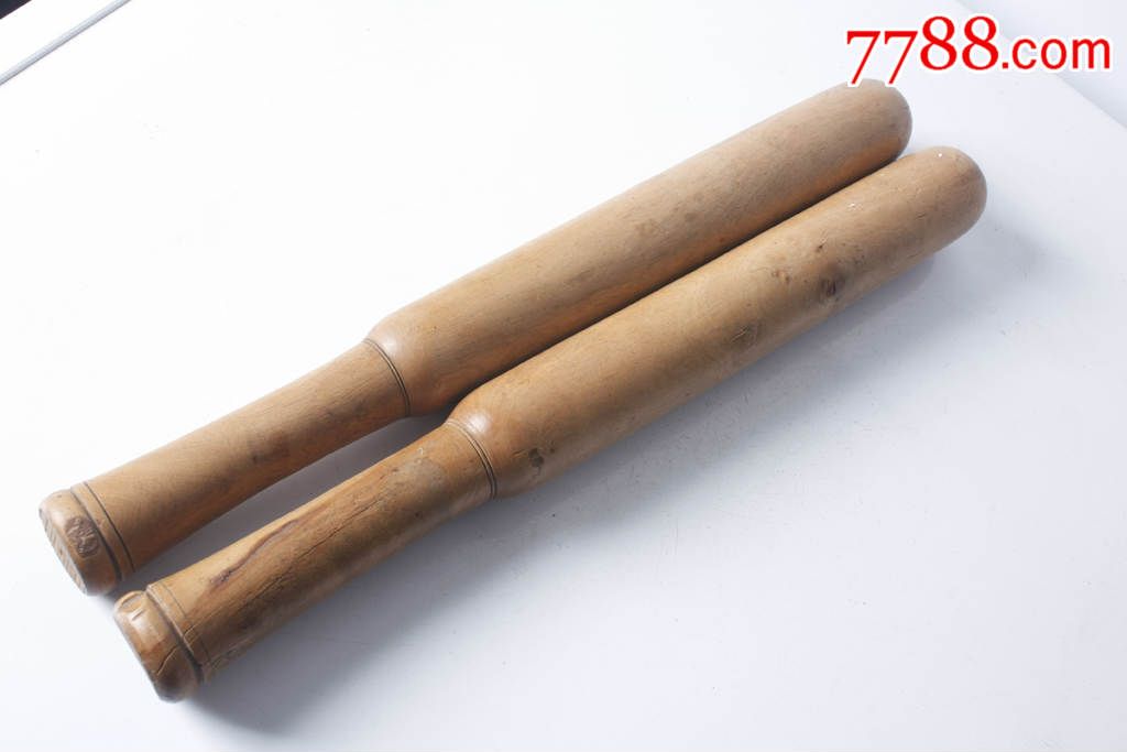 皮壳非常漂亮的棒槌一对-木棍/擀面杖-7788商城