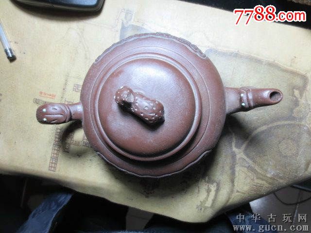 6号江建祥紫砂壶一套20x11cm