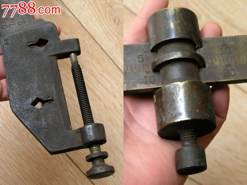 度量衡收藏16030550年代厚重大号带编号铜磅秤称杆154kg53cm
