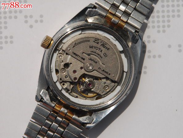 美品原装日本乐波21钻全自动男款手表