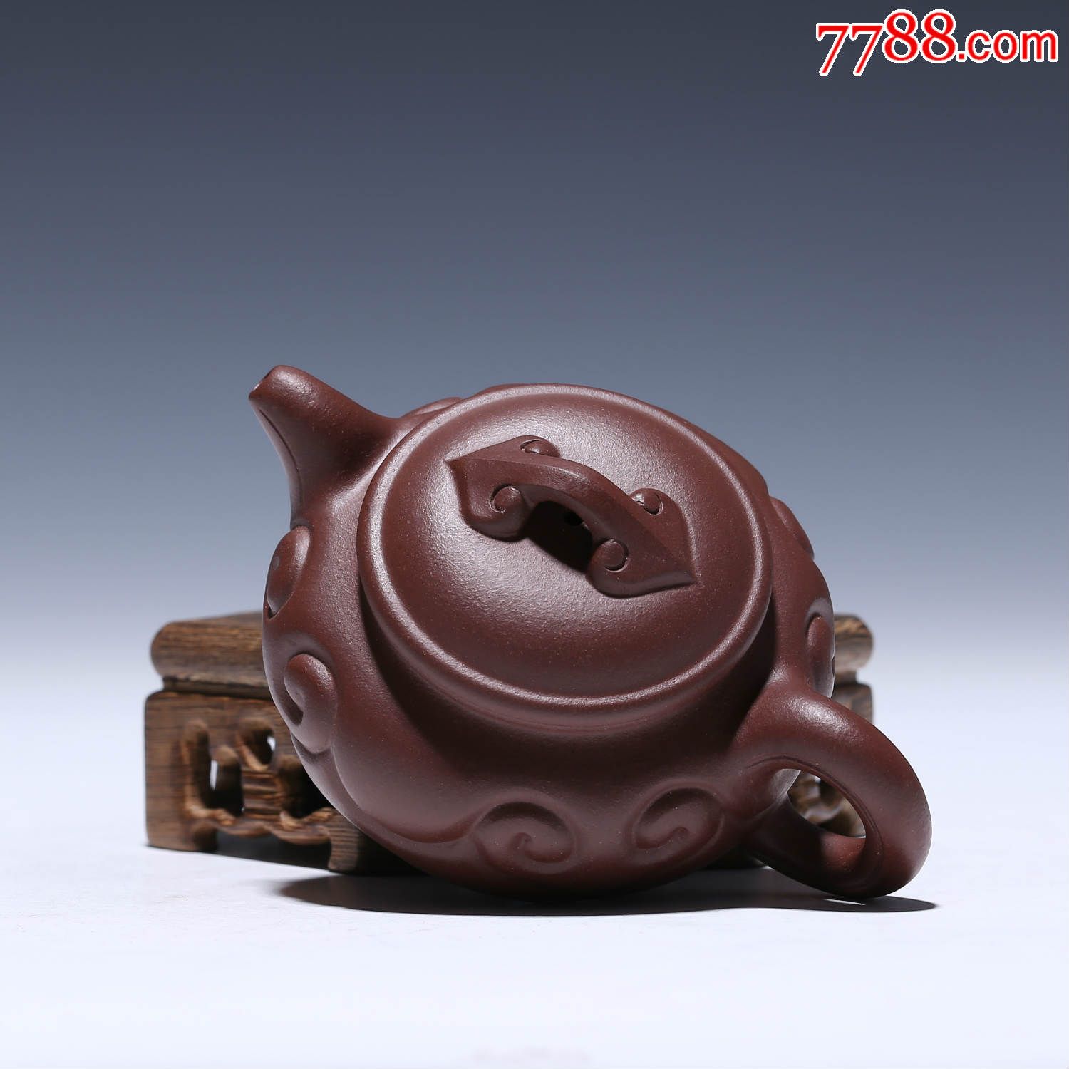 宜兴正品紫砂壶名家工艺师全手工紫泥紫砂壶仿古如意