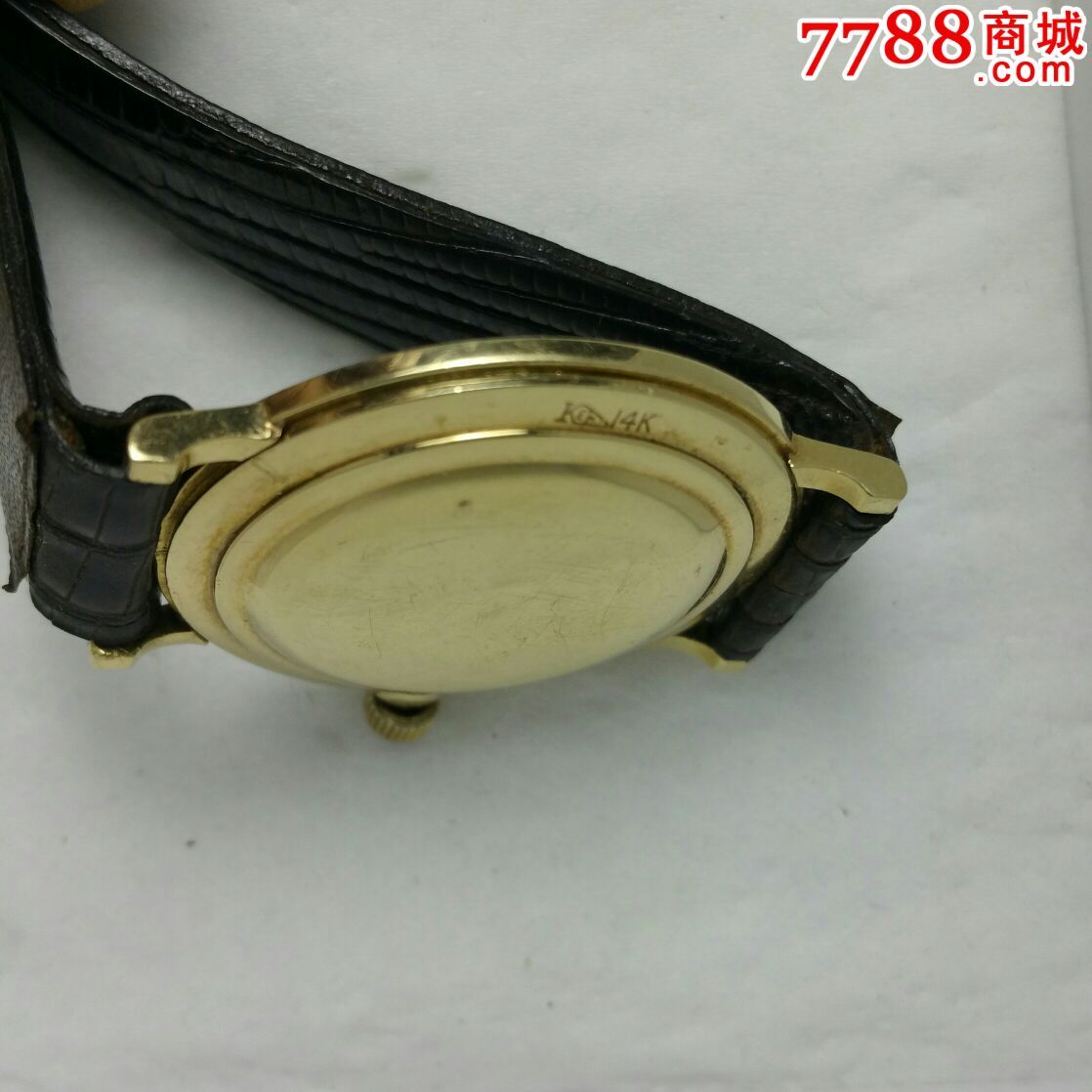 瑞士浪琴14k金表手动,直径33毫米,走时正常-se35554282-手表/腕表