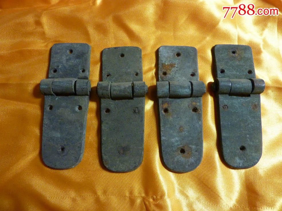 民国箱柜铜合页一组4个