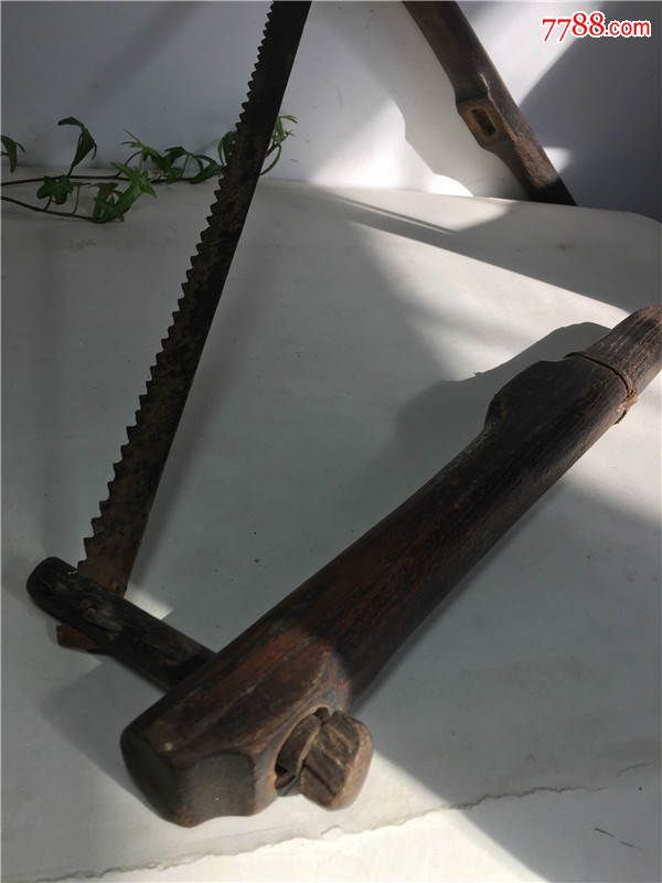 怀旧民俗老物件清代木工锯
