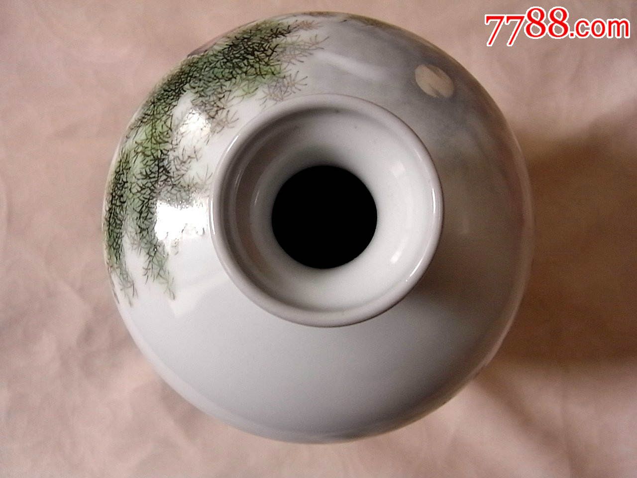 回流全品原锦盒装"希平草庐"款粉彩人物花瓶