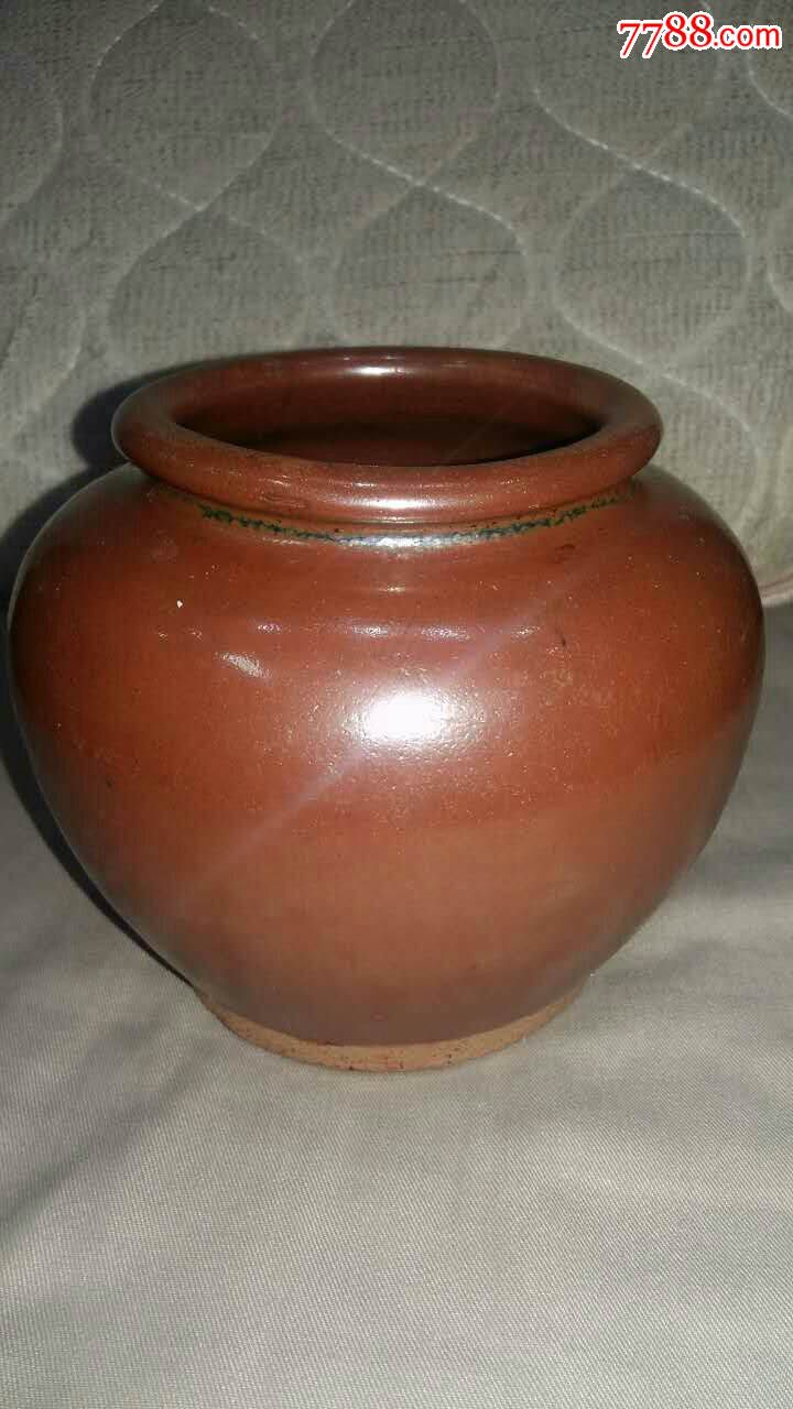清代酱釉小罐