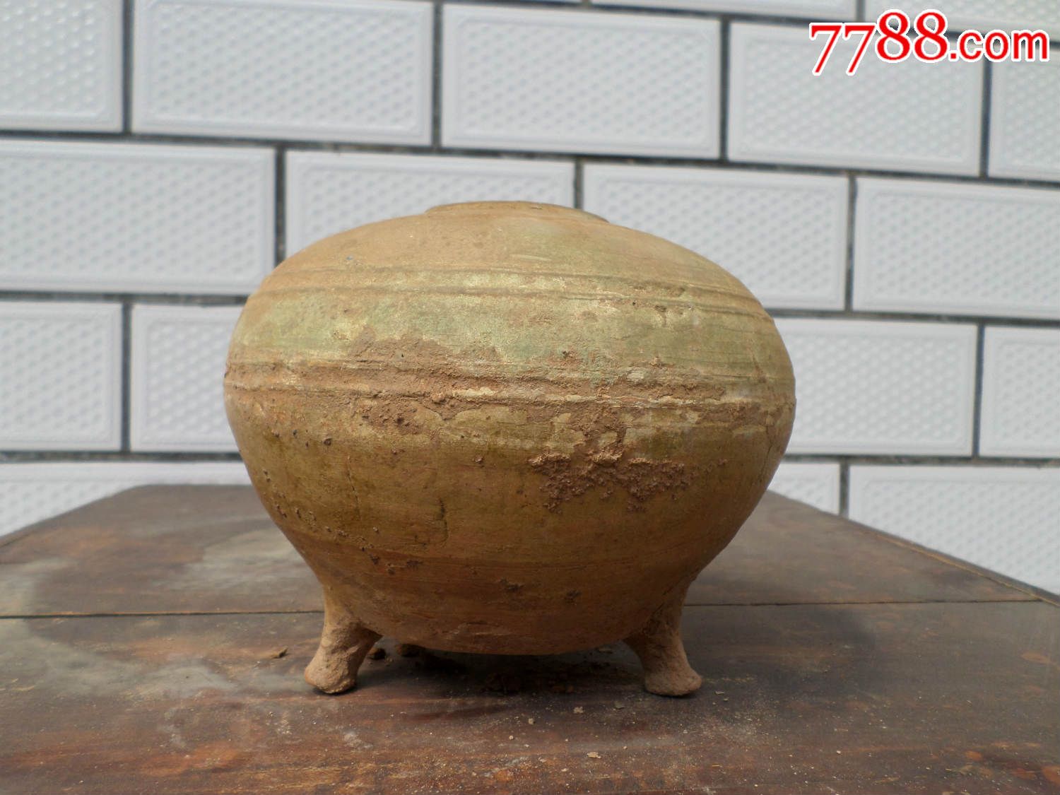汉代全品相三足陶器17