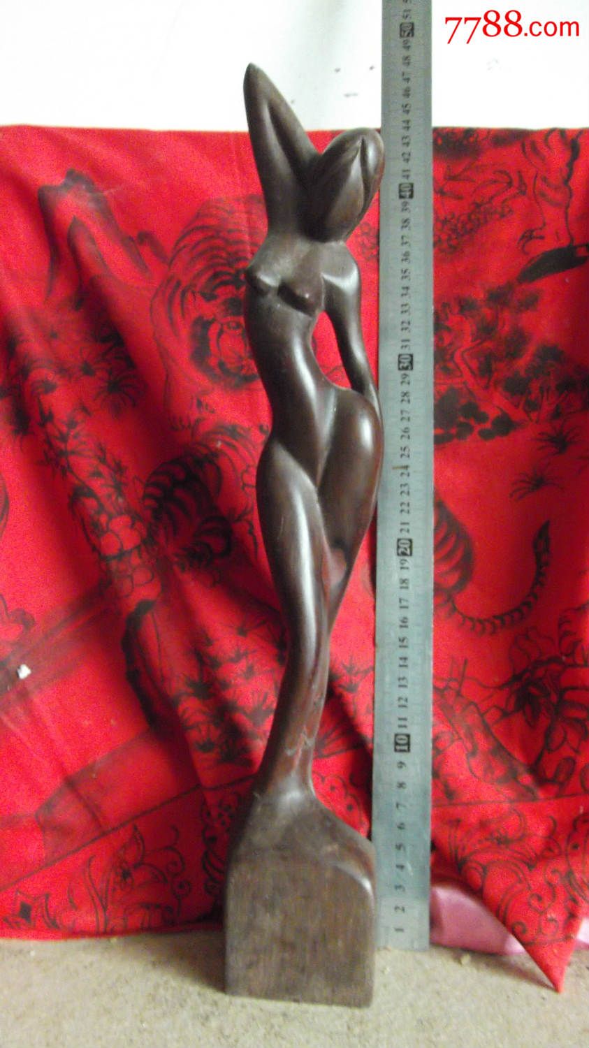 木雕女人体雕塑摆件模型脚断重新打的木钉真是魔鬼身材