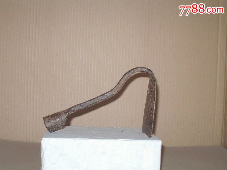 清代曲颈老铁锄