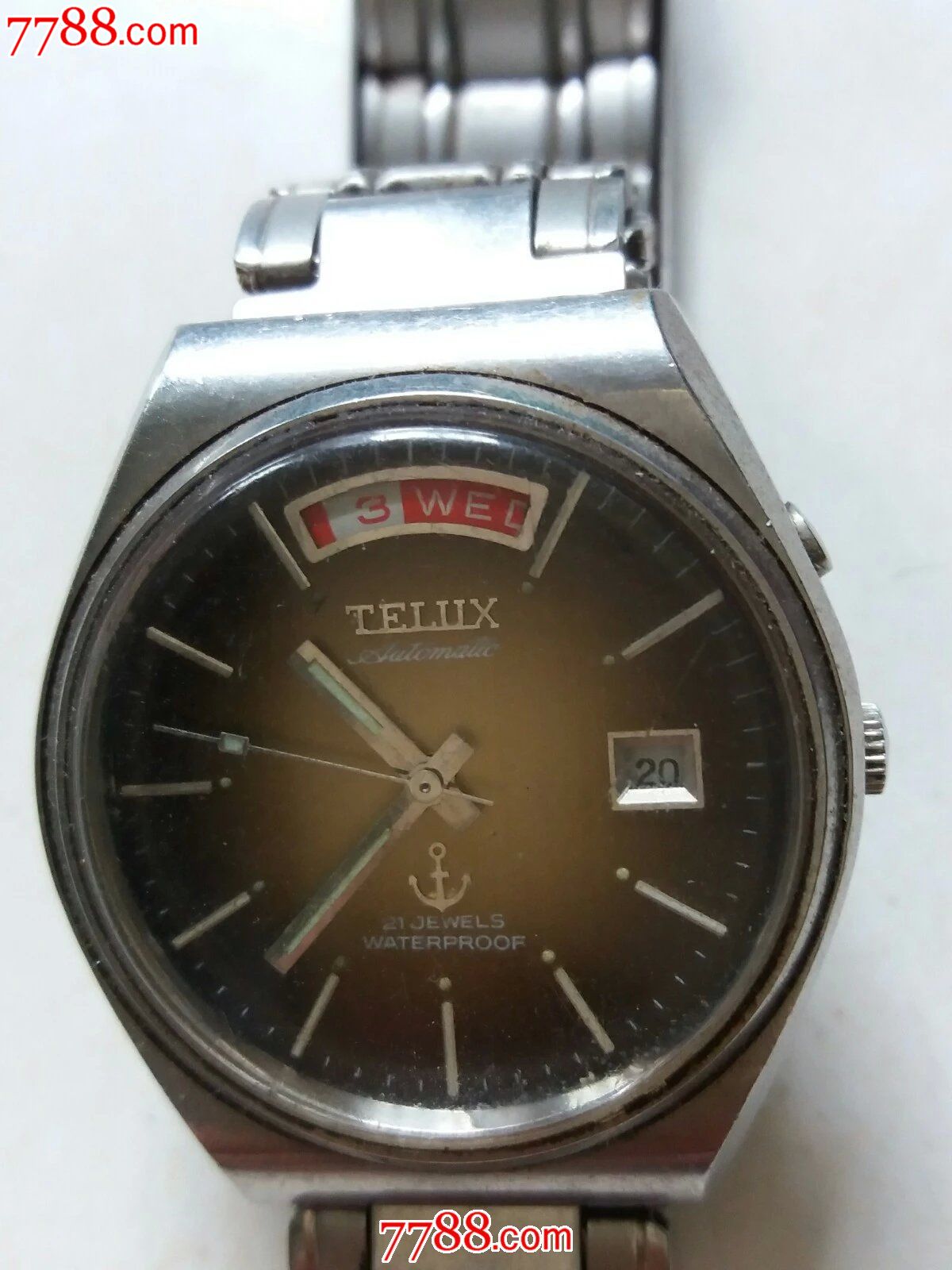 棕色盘日本铁力士男表_手表/腕表_第1张_7788钟表收藏