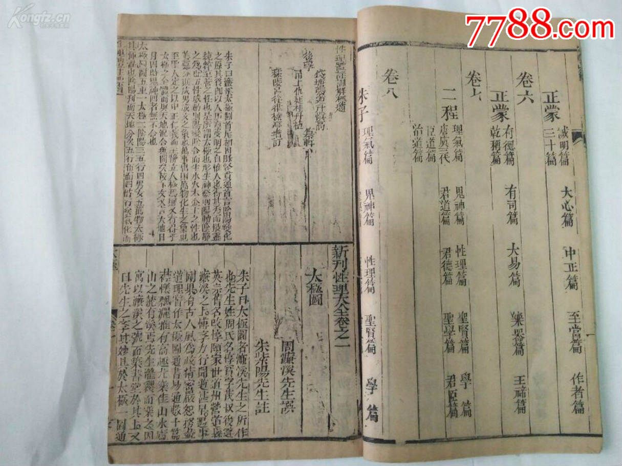 精美文学古籍!!!文锦堂藏版《性理体注标题大全》--昌--_古籍/善本_旧书收藏_回收价格_7788书籍