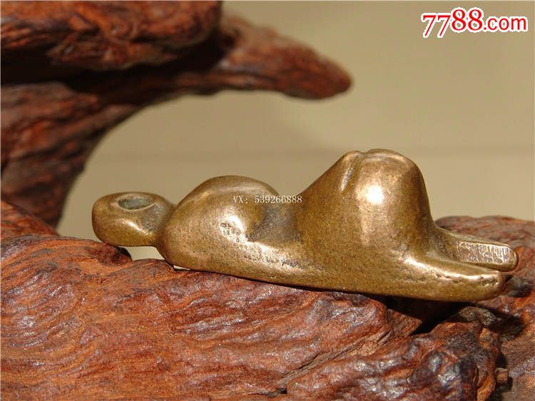 藏传利玛铜雪狮托甲吊坠《x40》