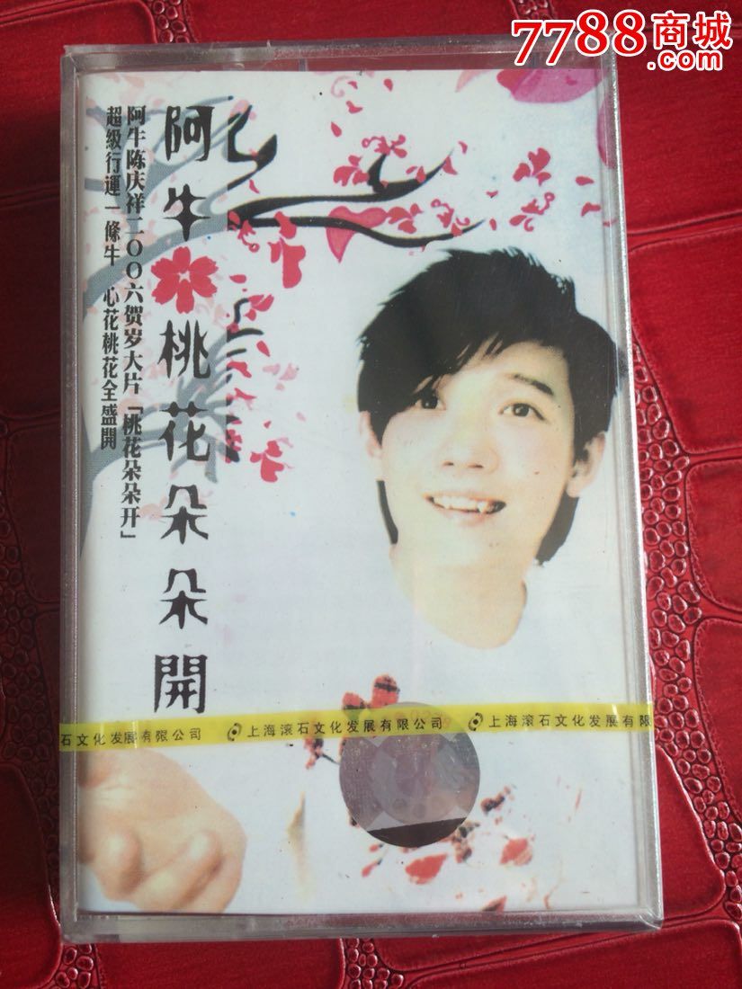 卡带音乐馆全新未拆封磁带阿牛桃花朵朵开