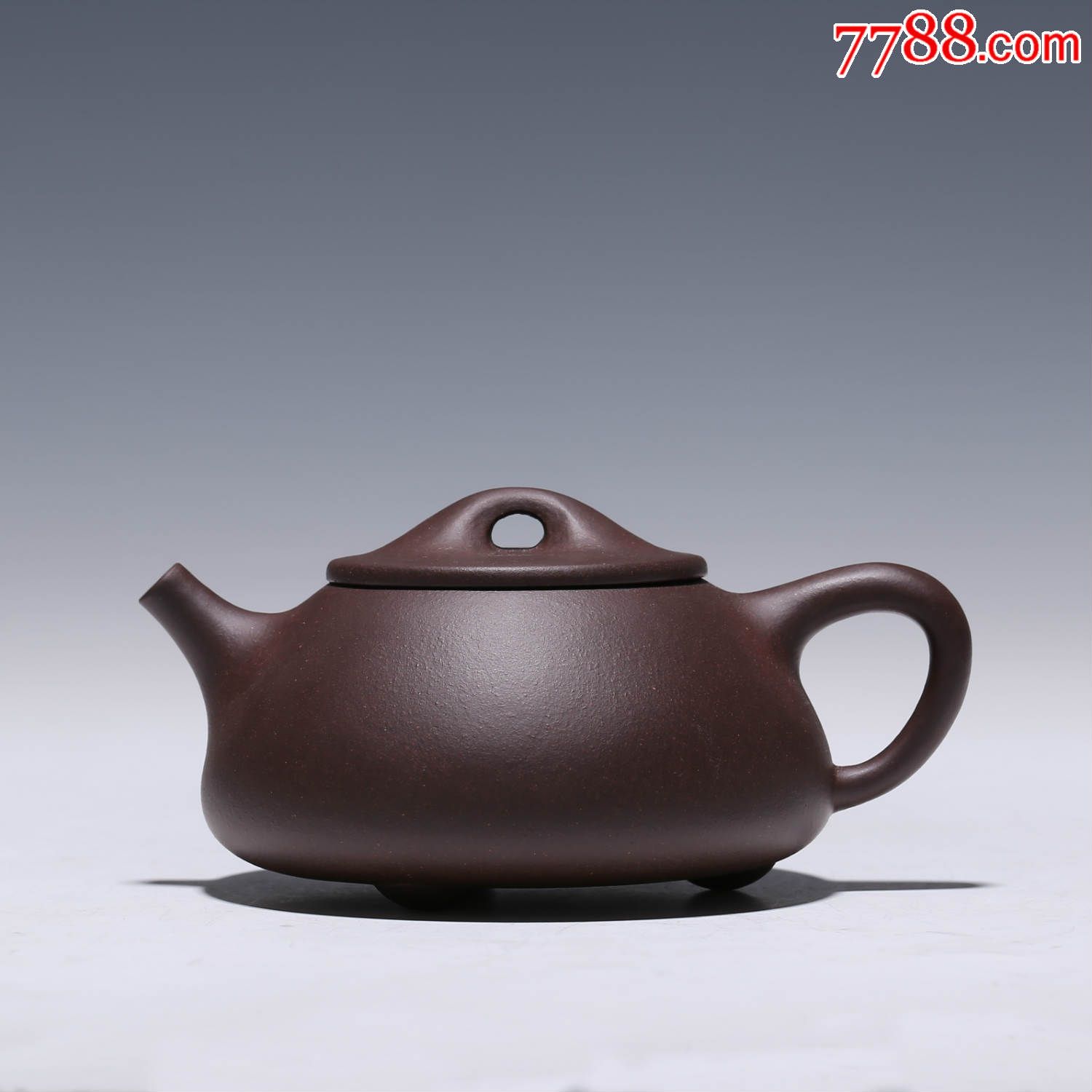 宜兴正品紫砂壶国家助理工艺美术师陈玉勤全手工紫泥石瓢壶