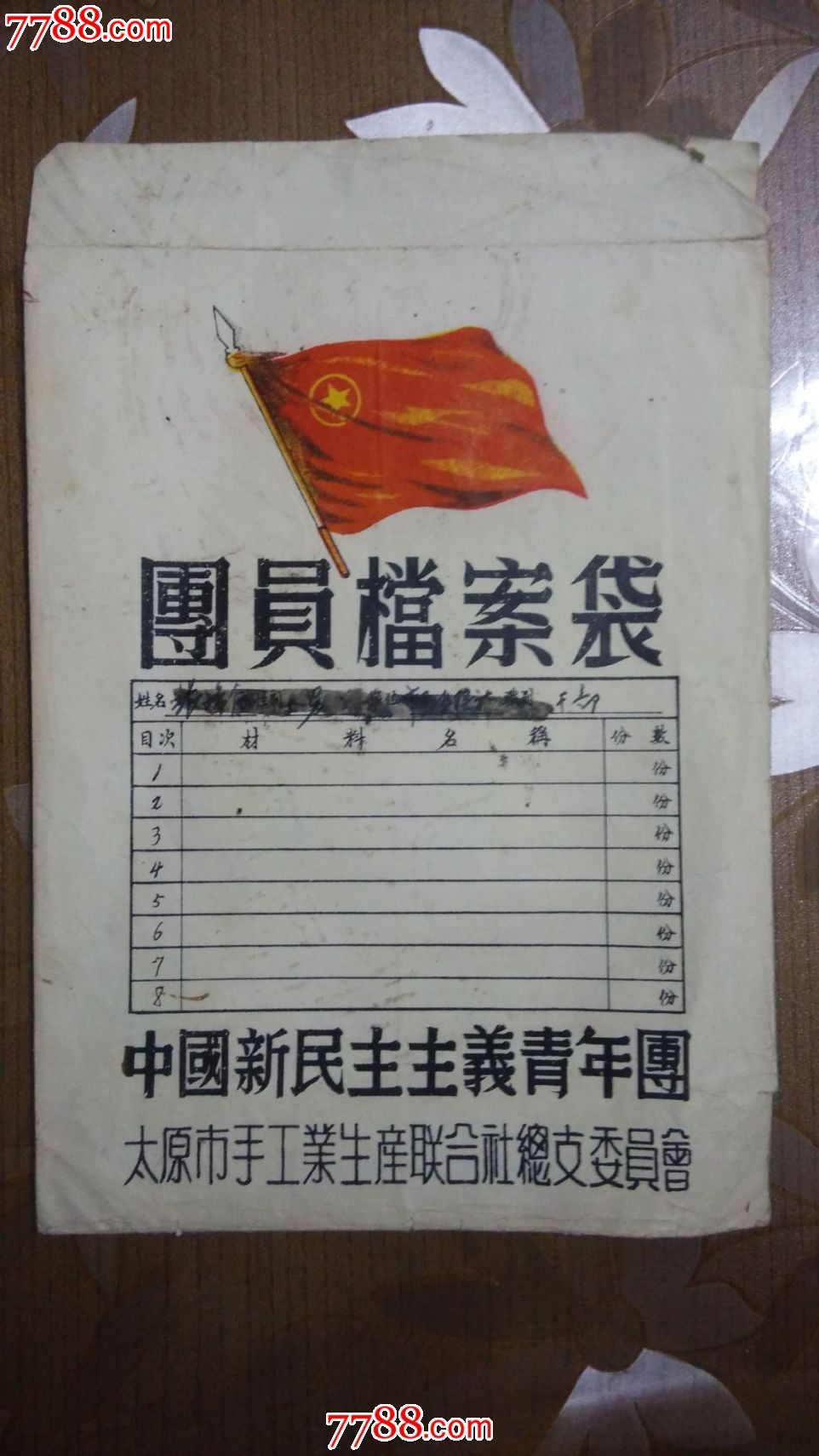 团员档案袋