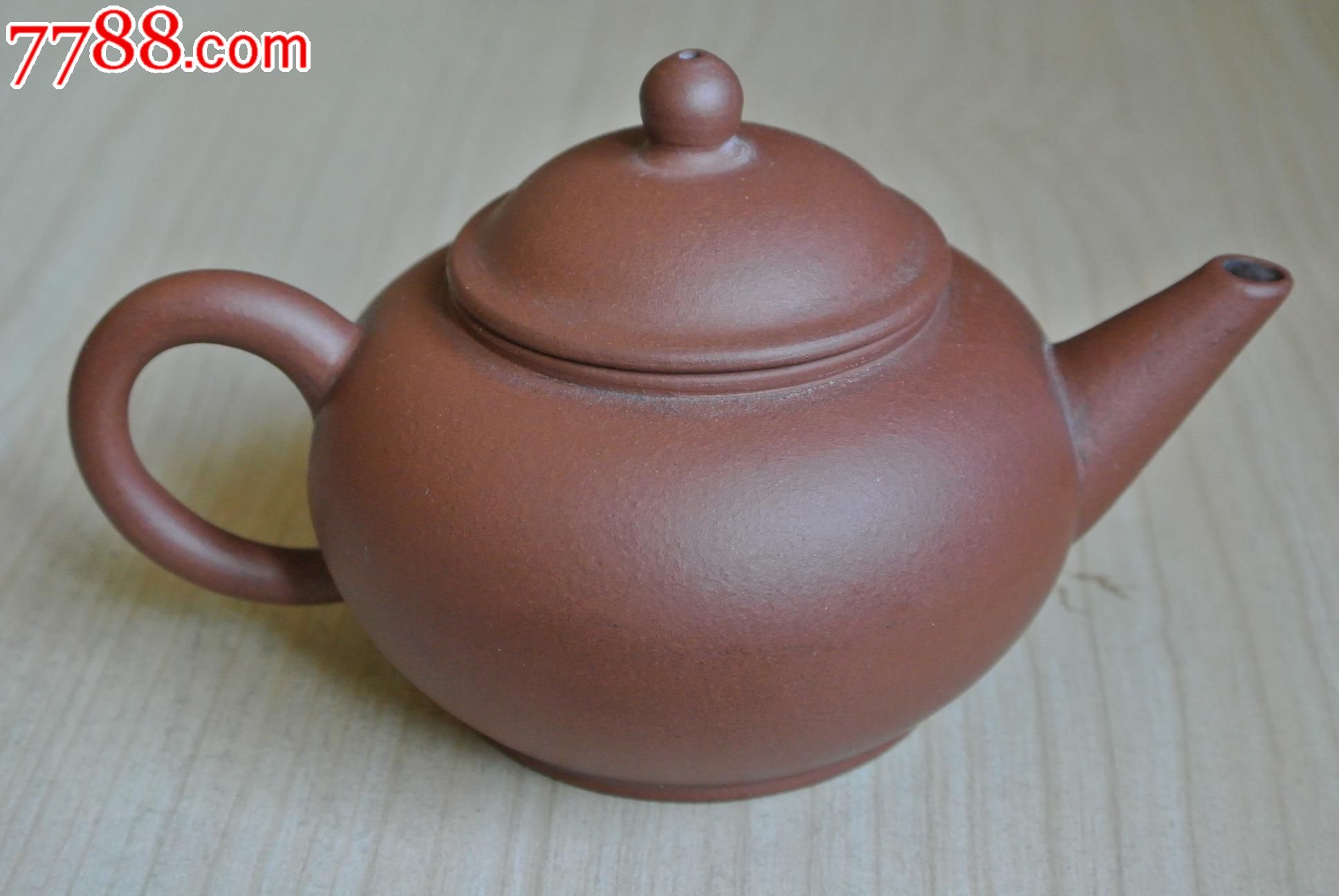 文革原矿清水泥书法水平壶老紫砂壶10号水平壶_紫砂壶_产地图片_收藏