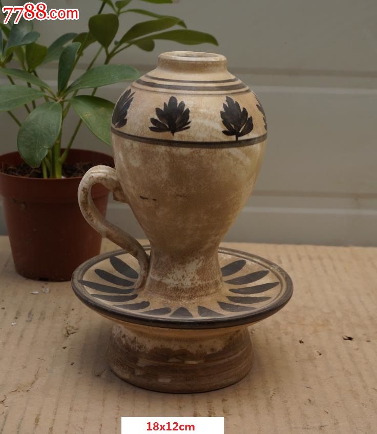 瓷州窑油灯灯壶