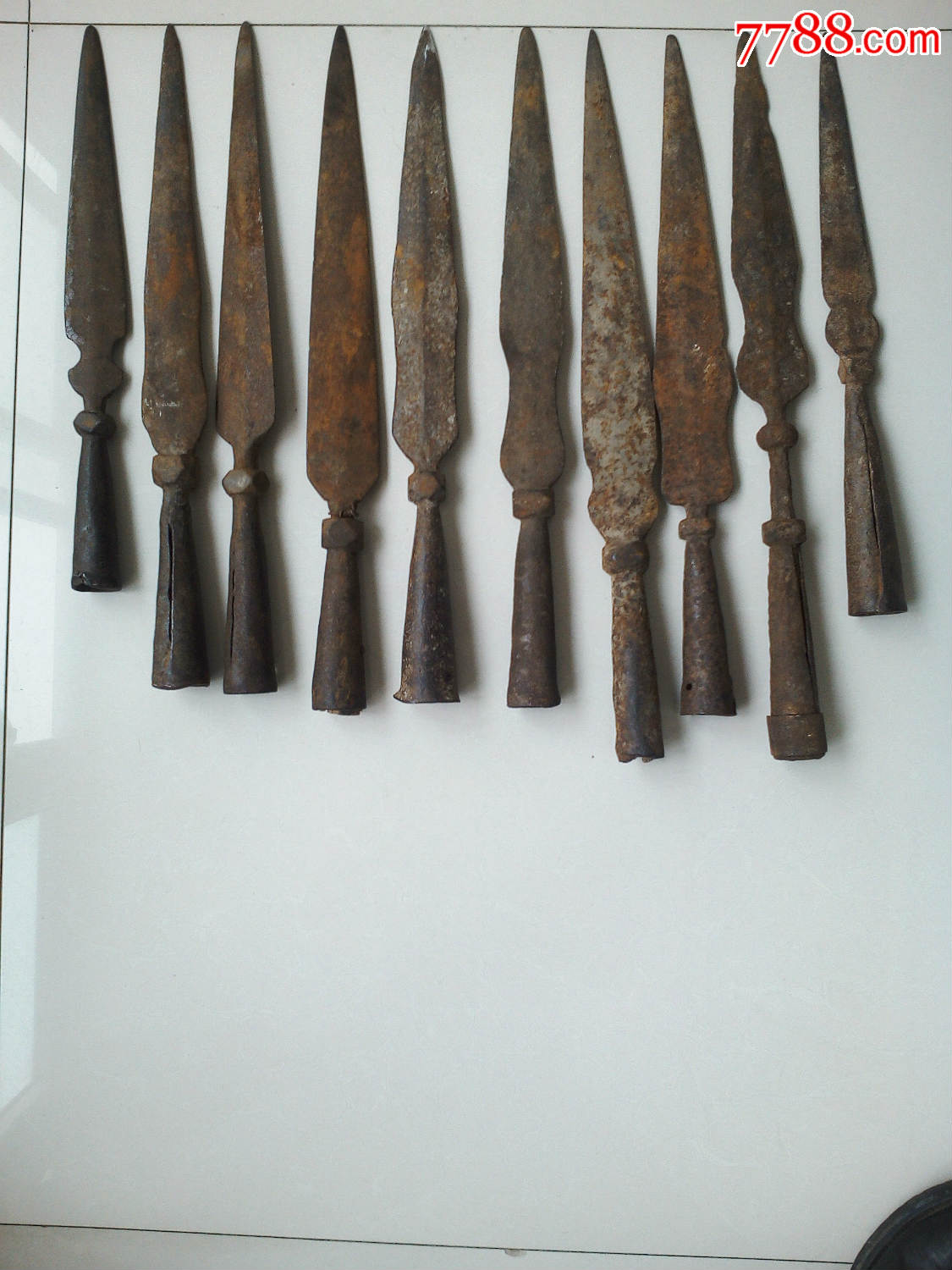 10个铁枪头,品如图,仔细看,-s