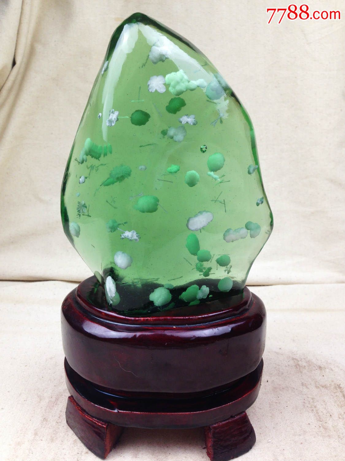 天然巴西火山琉璃摆件