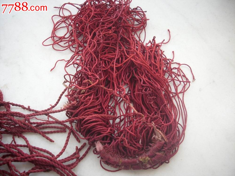 清代【官员帽子上的-红缨子】3件合售,包真!有1件品不好如图