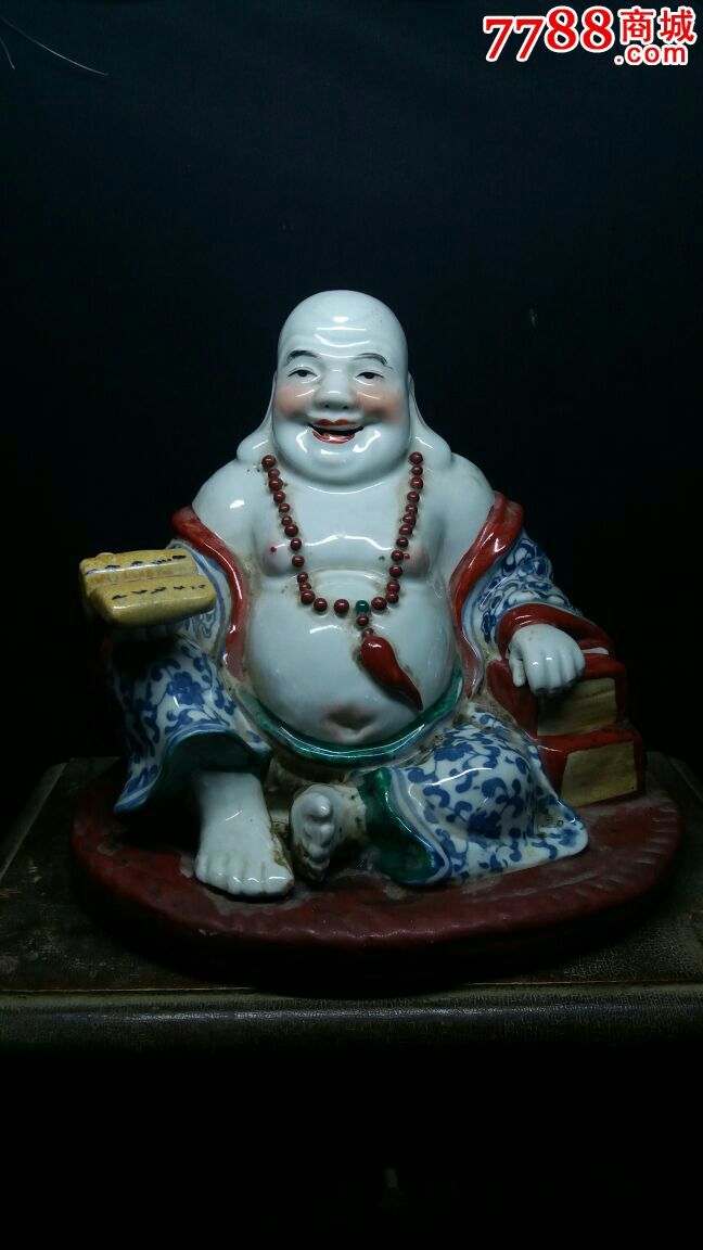 50年代福建会馆粉彩弥勒佛